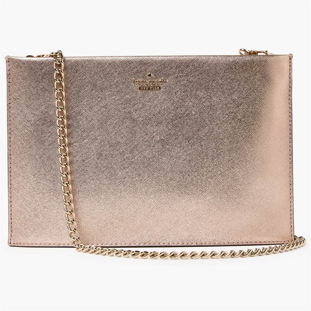 KS-London new york Cameron Street Sima Leather Clutch Bag Rose Gold KS-London new york Handbags