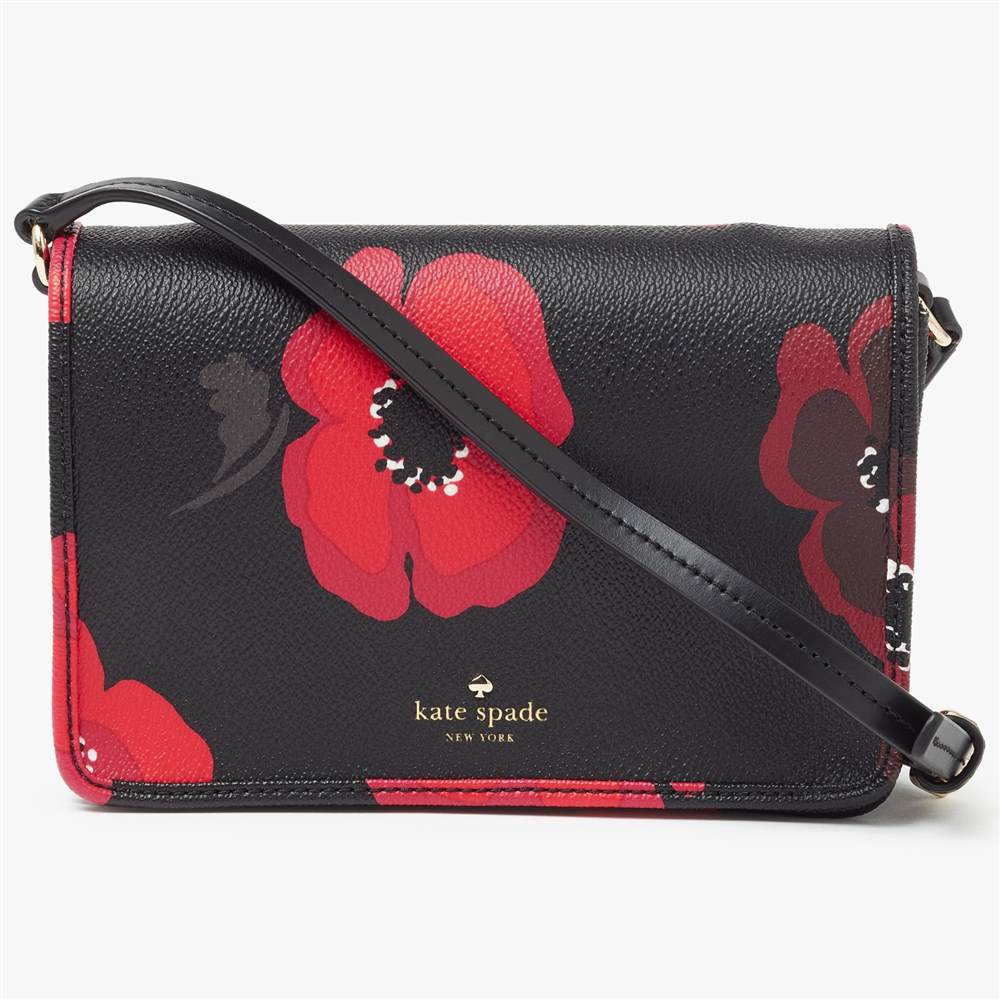 KS-London new york Hyde Lane Poppies Renee Cross Body Bag Black/Multi KS-London new york Handbags