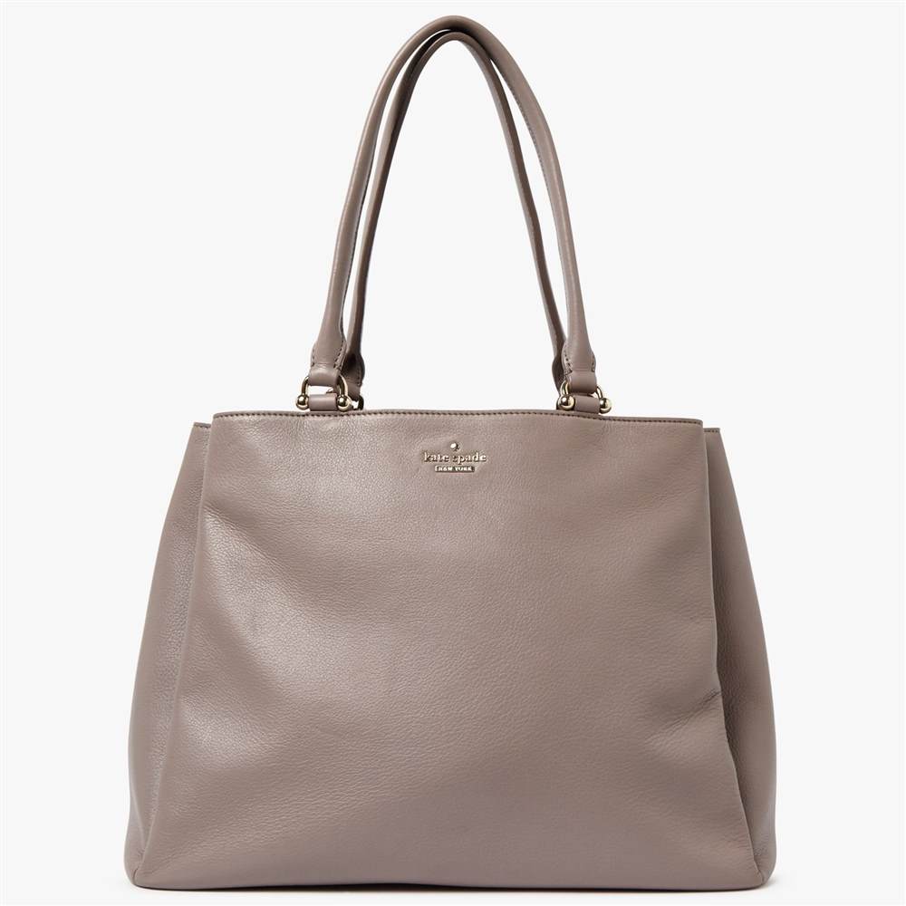 KS-London new york Lombard Street Neve Leather Tote BagGrey KS-London new york Handbags