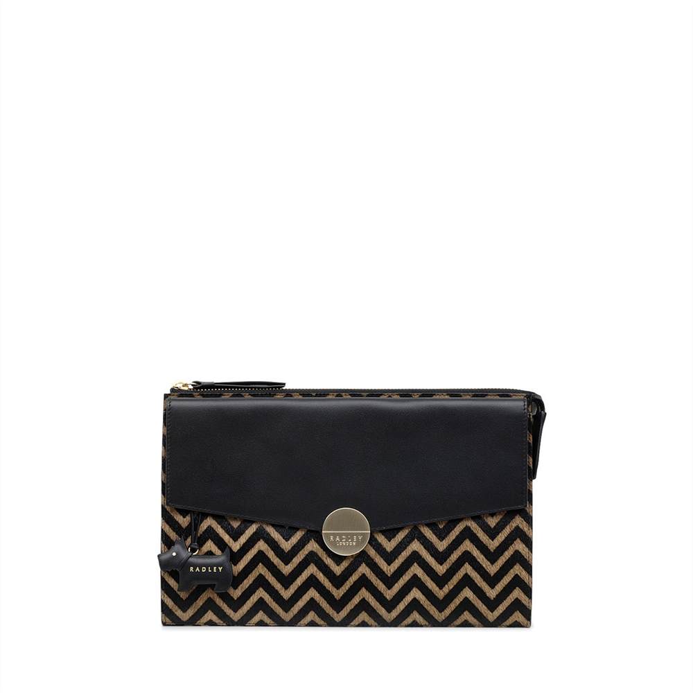 Radbags-London Clutch Bags Bliss Crescent Large Zip-Top Clutch Black