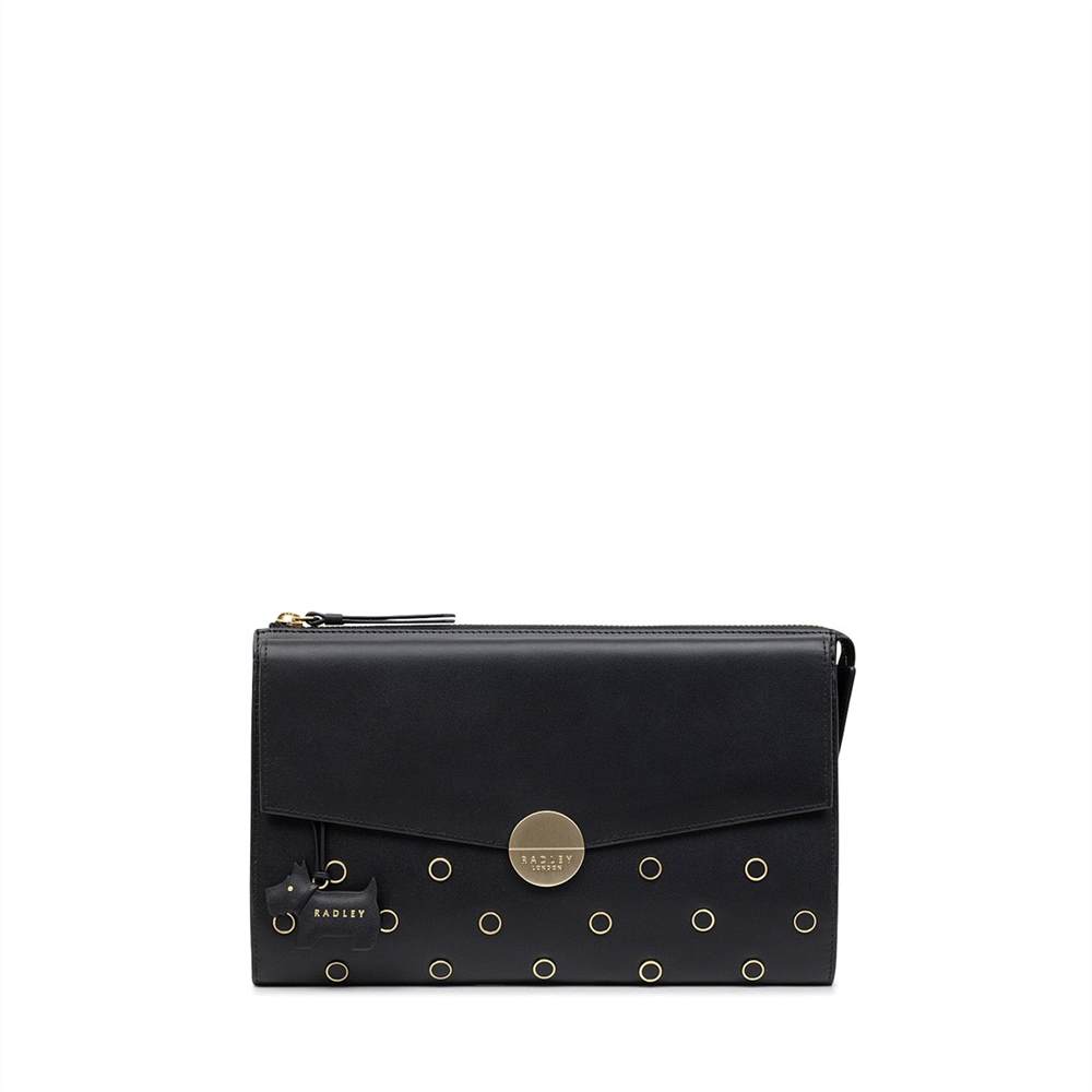 Radbags-London Clutch Bags Broad Street Large Zip-Top Clutch Black