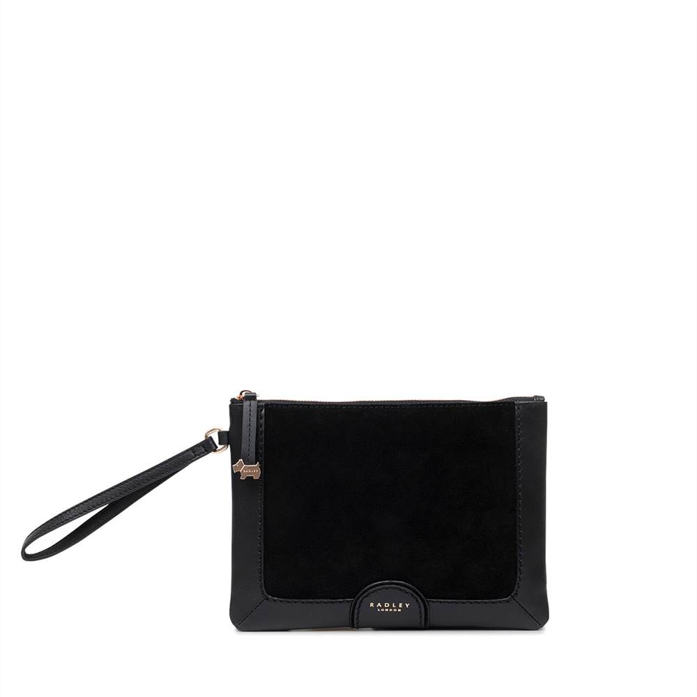 Radbags-London Clutch Bags Linton Street Medium Zip-Top Wristlet Black