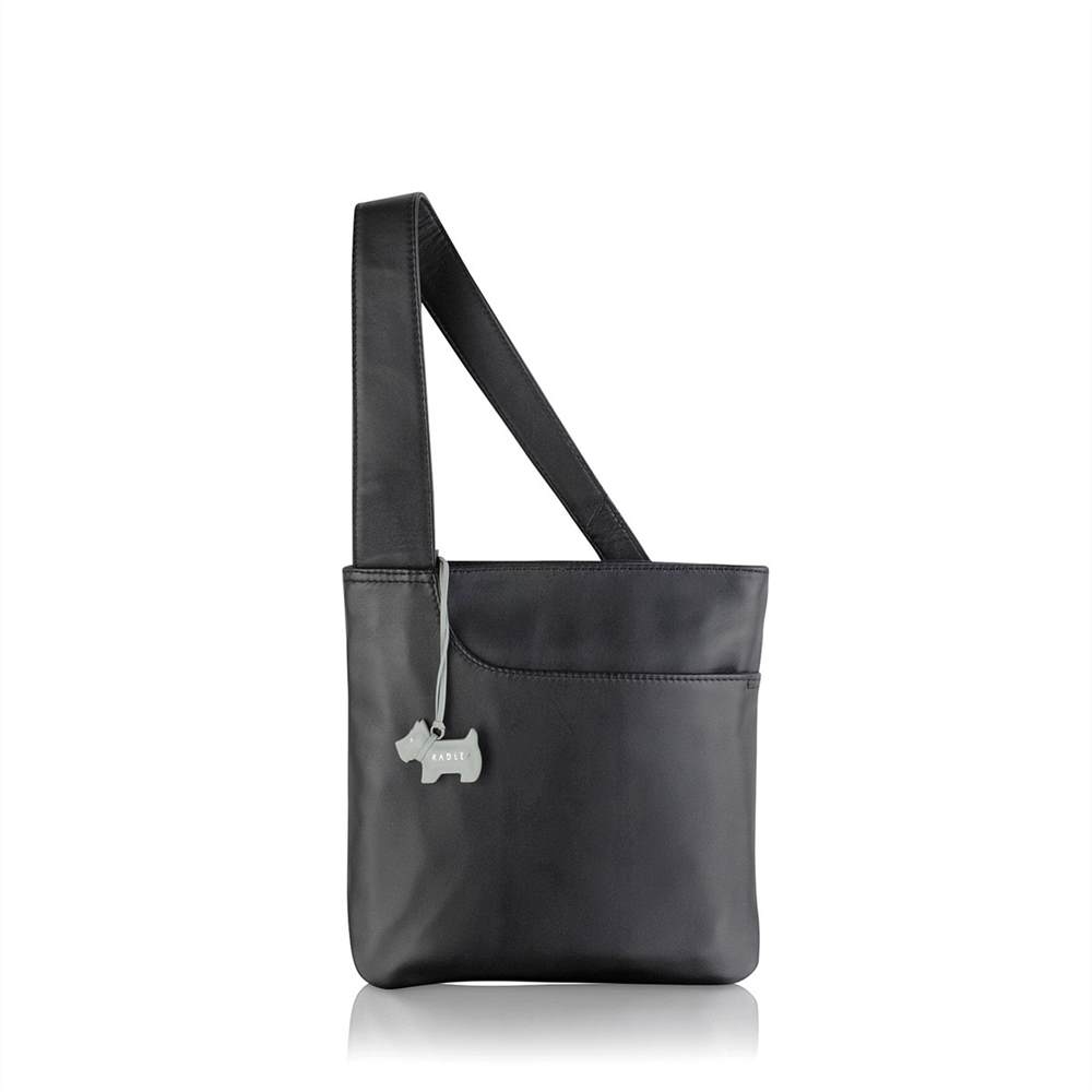 Radbags-London Cross Body Bags Pocket Bag Small Ziptop Cross Body Bag Black