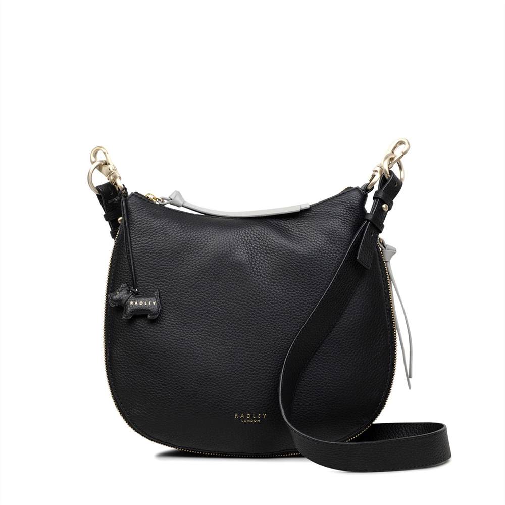 Radbags-London Cross Body Bags Pudding Lane Large Zip-Top Cross Body Bag Black