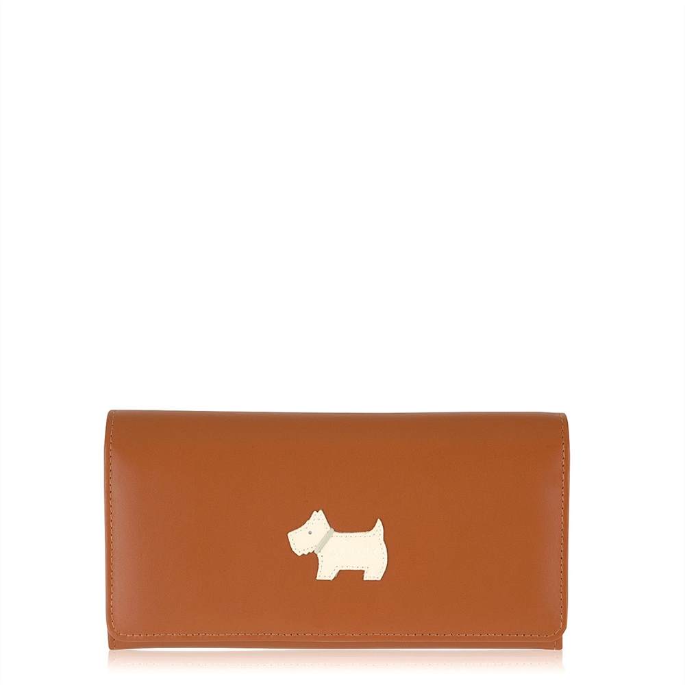 Radbags-London Flap Over Wallets Heritage Dog Large Flapover Matinee Tan