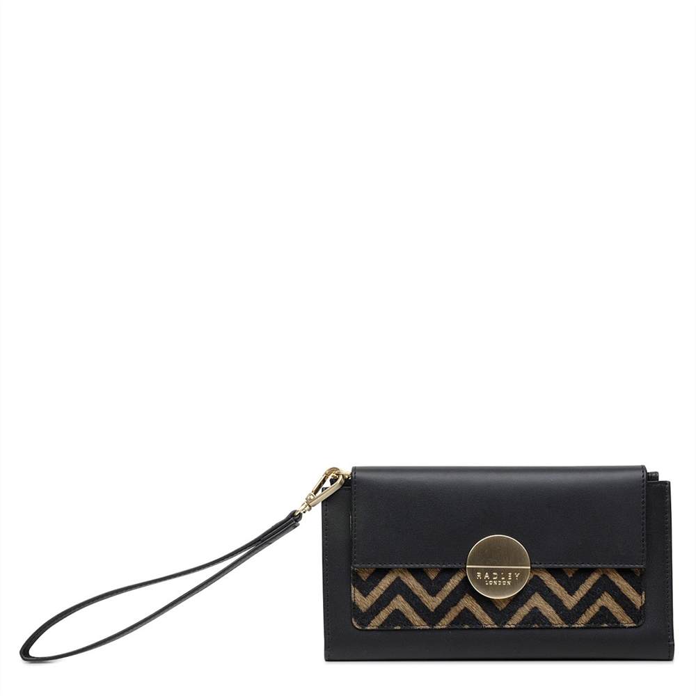 Radbags-London Flap Over Wallets Turner Street Small Flapover Wristlet Black Mix