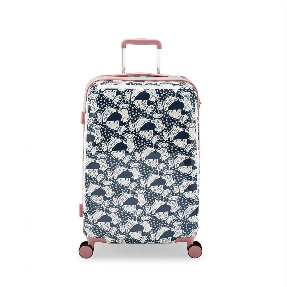 Radbags-London Folk Dog Medium Four Wheel Suitcase Ink Blue