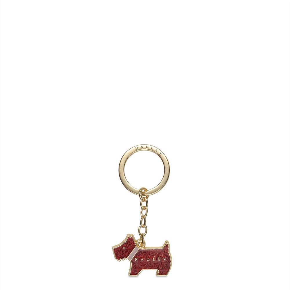 Radbags-London Pageant Glitter Keyring Berry