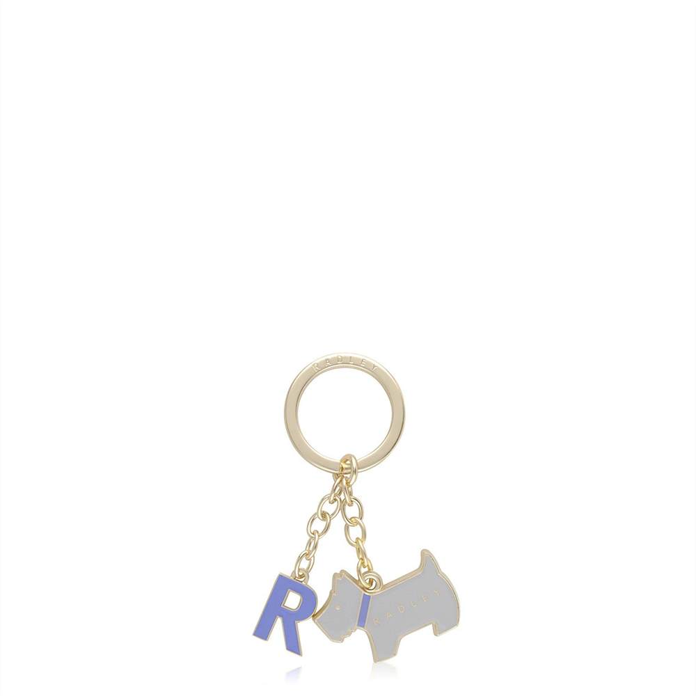 Radbags-London Pageant Initial Keyring Ash Grey