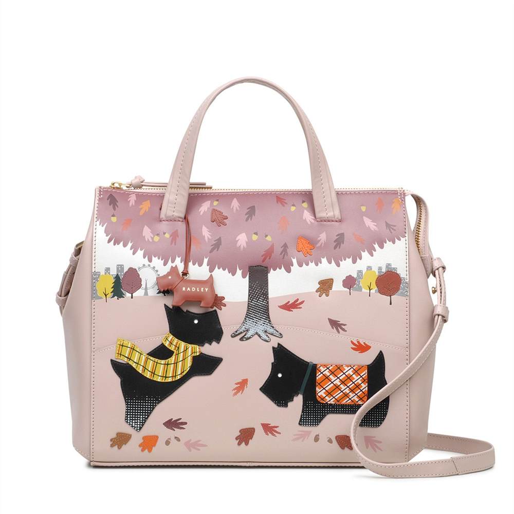 Radbags-London Satchel Bags Autumn Days Large Zip-Top Satchel Dusty Pink