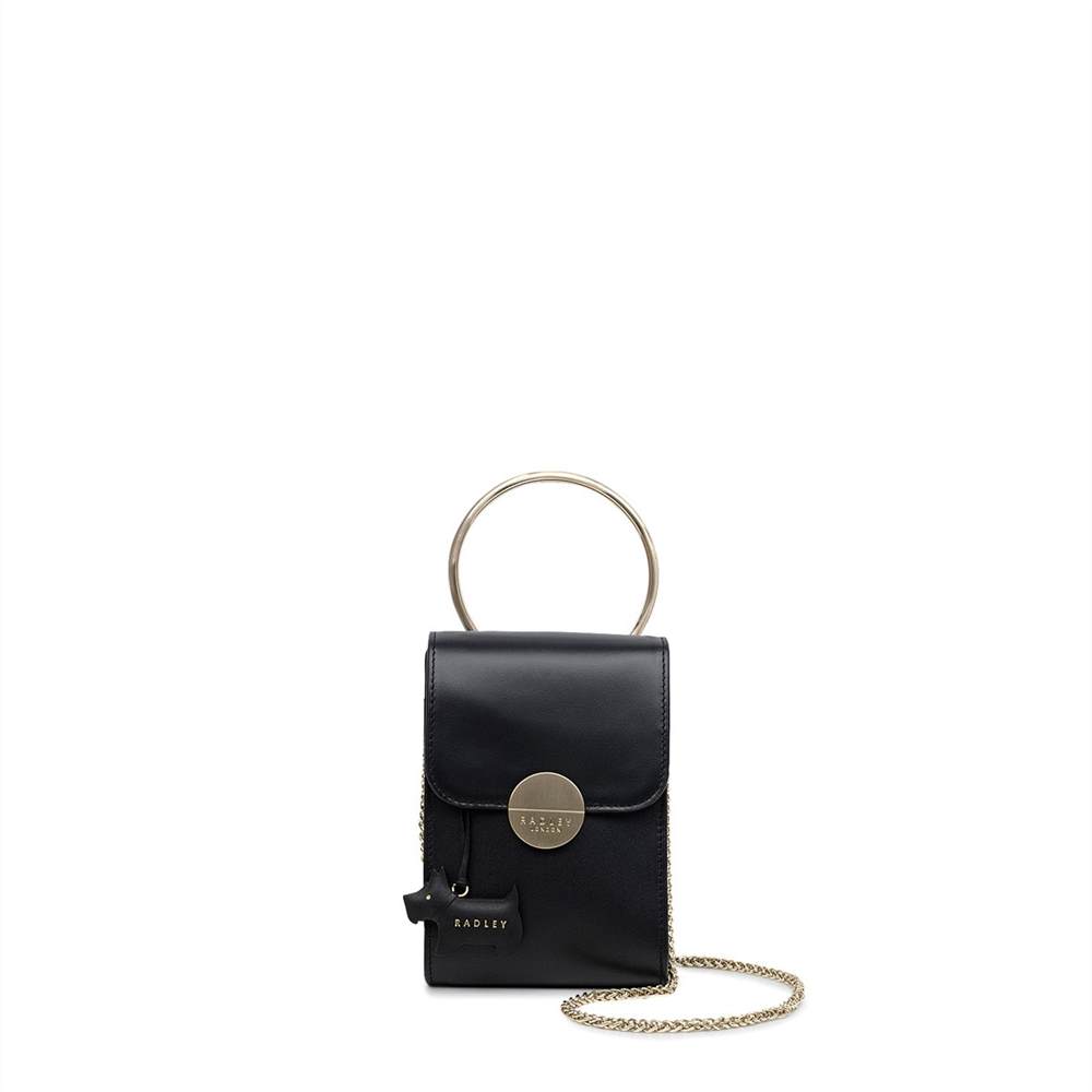 Radbags-London Satchel Bags Bliss Crescent Mini Flapover Satchel Black