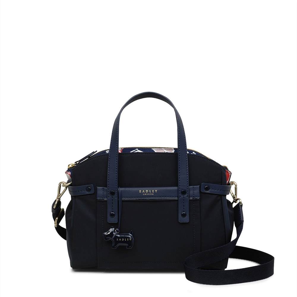 Radbags-London Satchel Bags River Street Medium Multi-Compartment Satchel Ink Blue