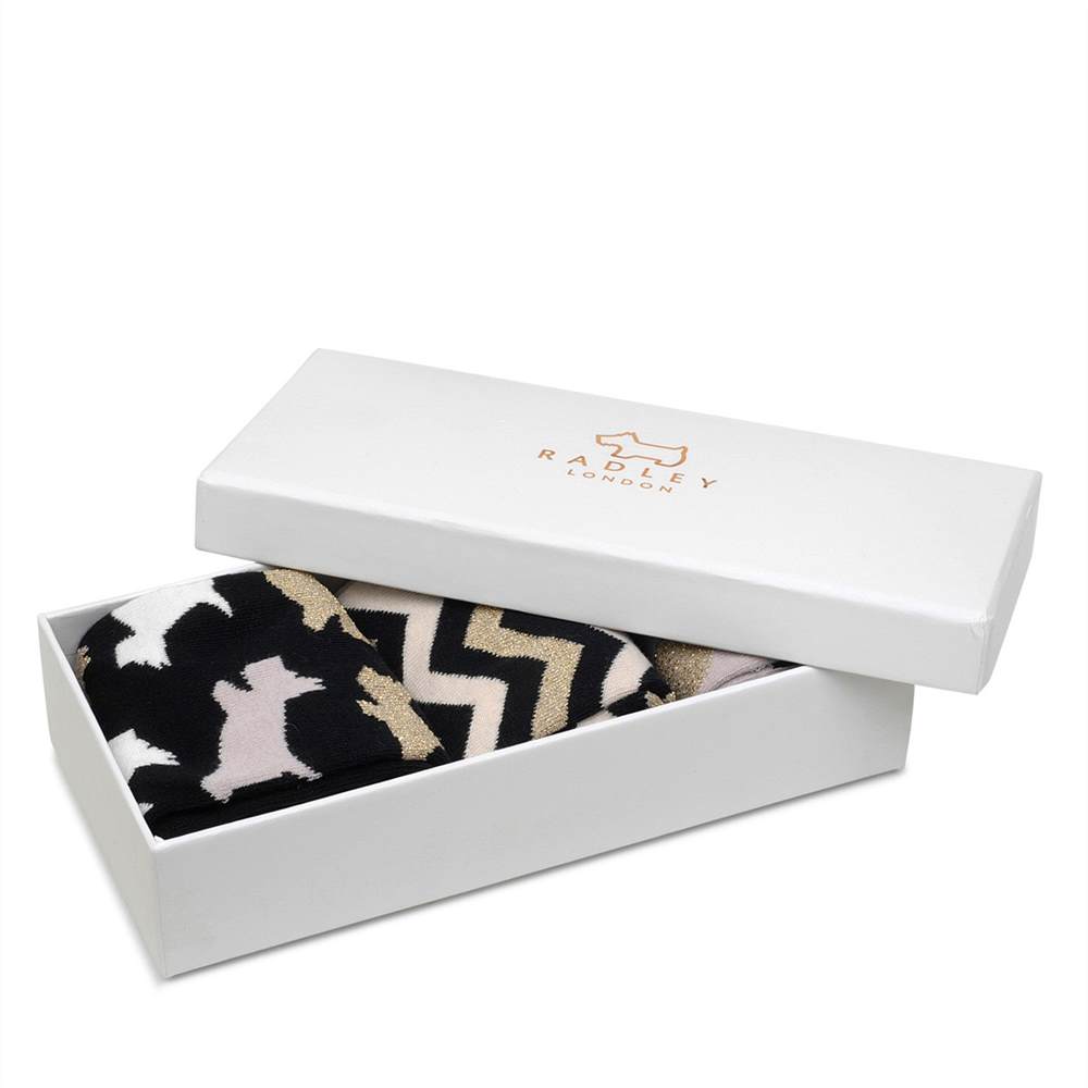 Radbags-London Sock Trio Sock Gift Set Black