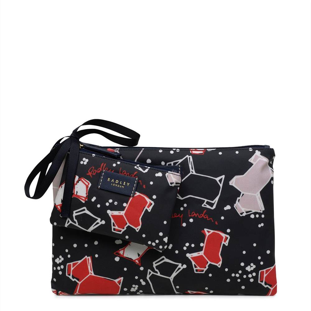 Radbags-London Speckle Dog Travel Set Ink Blue