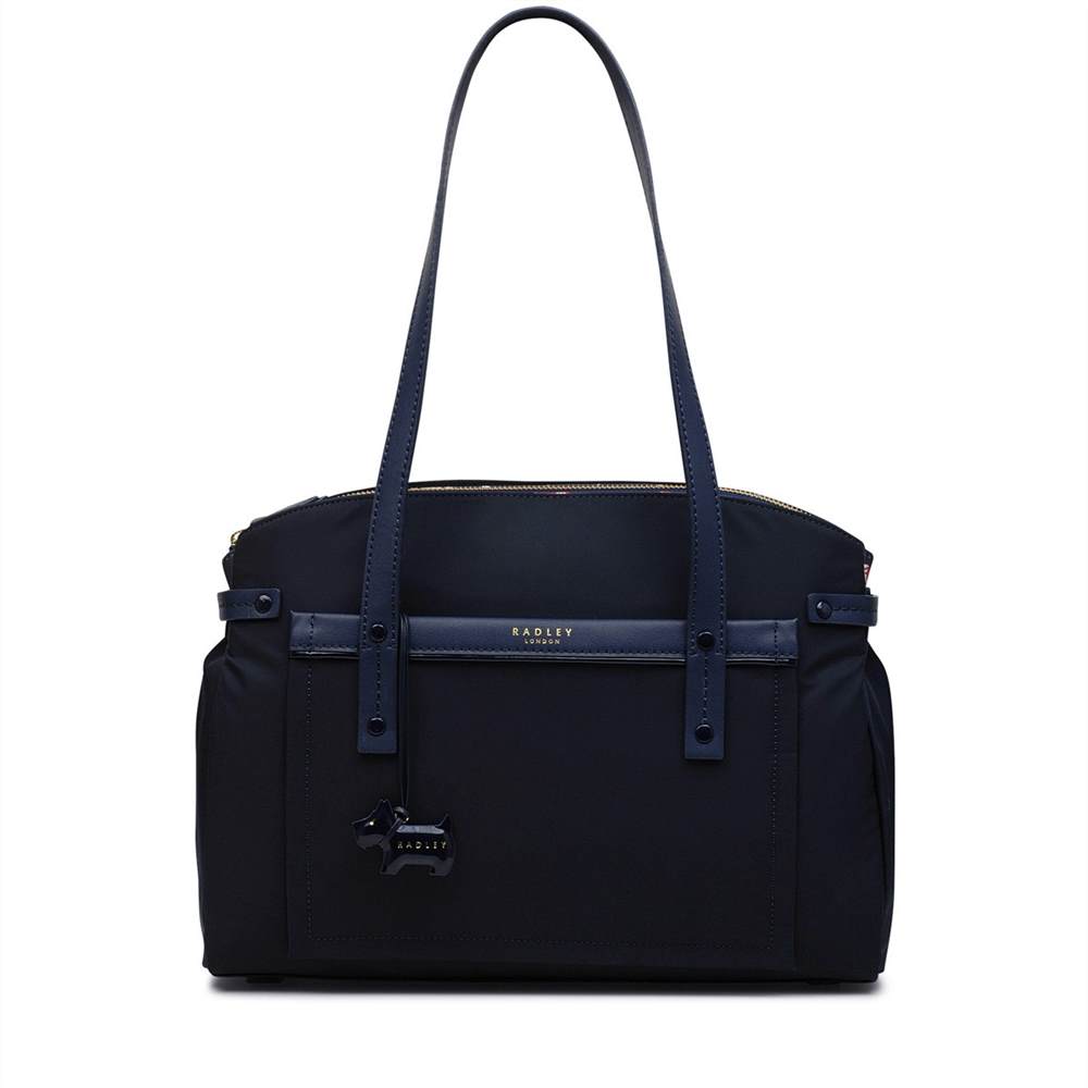 Radbags-London Tote Bags River Street Large Multi-Compartment Tote Bag Ink Blue