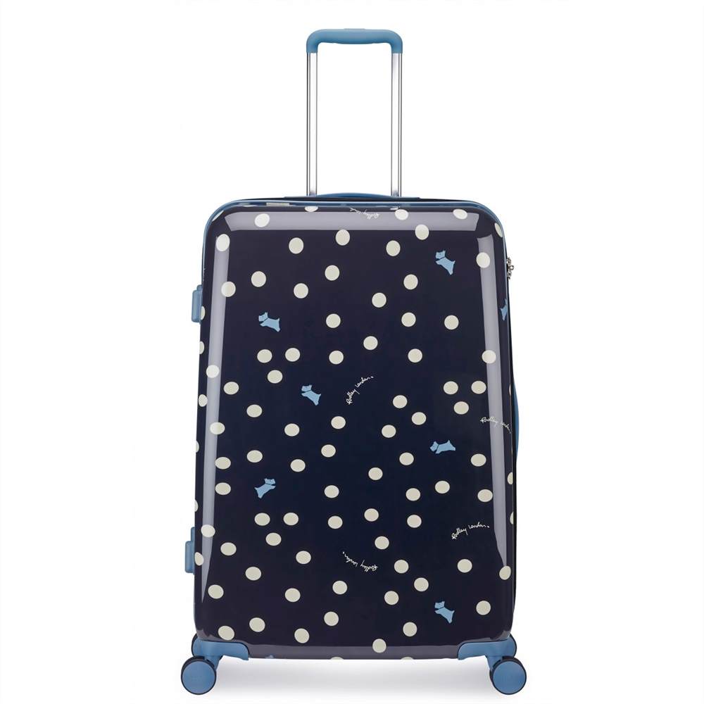 Radbags-London Vintage Dog Dot Large Wheel Trolley Case Black