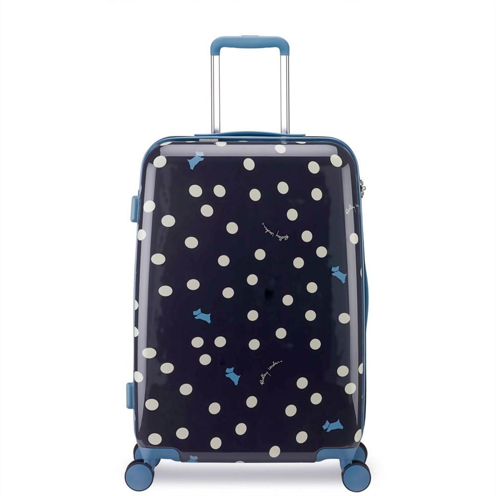 Radbags-London Vintage Dog Dot Medium Wheel Trolley Case Black