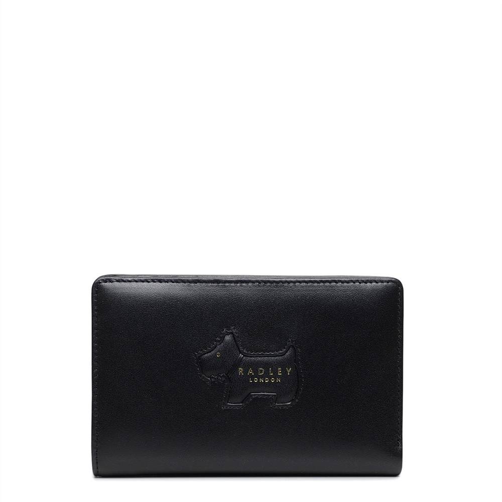 Radbags-London Zip Wallets Profile Dog Medium Zip-Top Purse Black